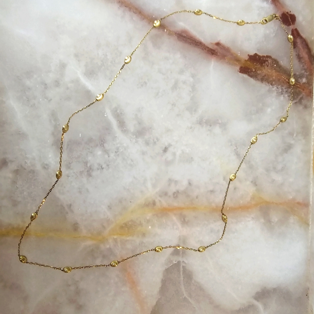 Goldfilled Station Italian Style Chain